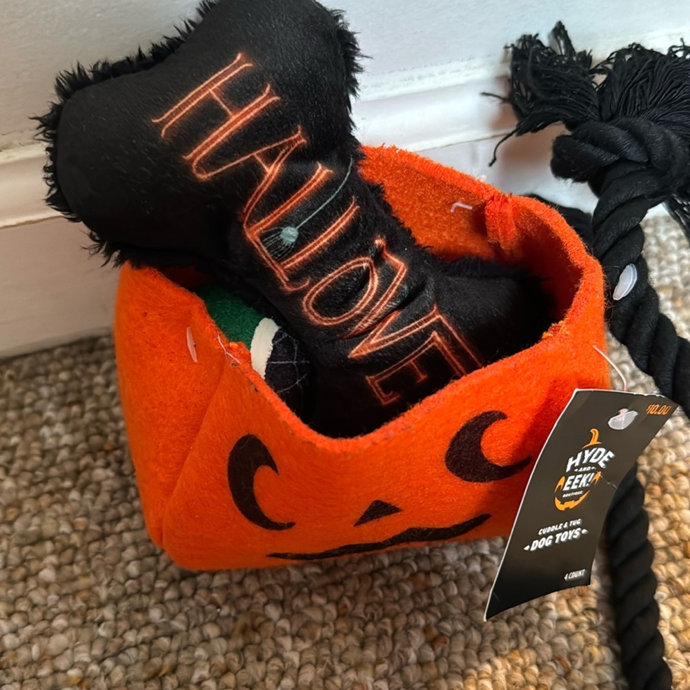New Dog Halloween bundle of toys